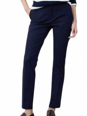 Banana Republic Sloan Slim Ankle Pants Women 8 Navy Stretch